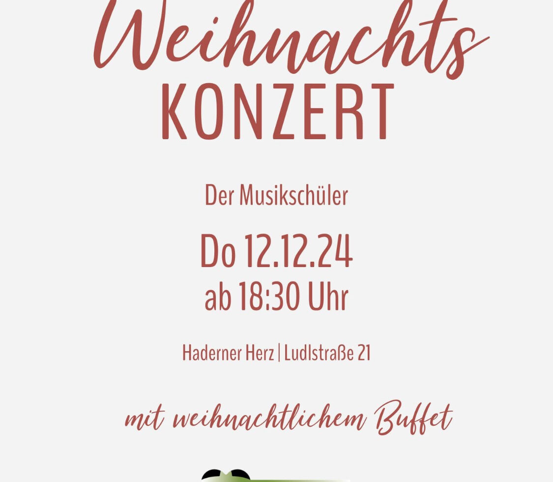Weihnachtskonzert am Donnerstag 12.12.2024