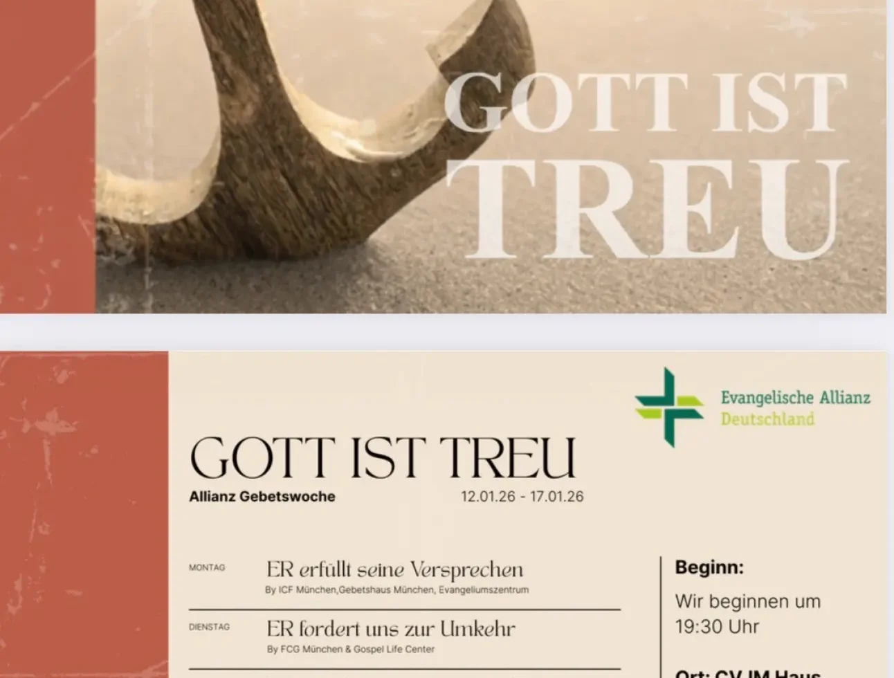 Allianzgebetswoche 12. bis 17.01.2026