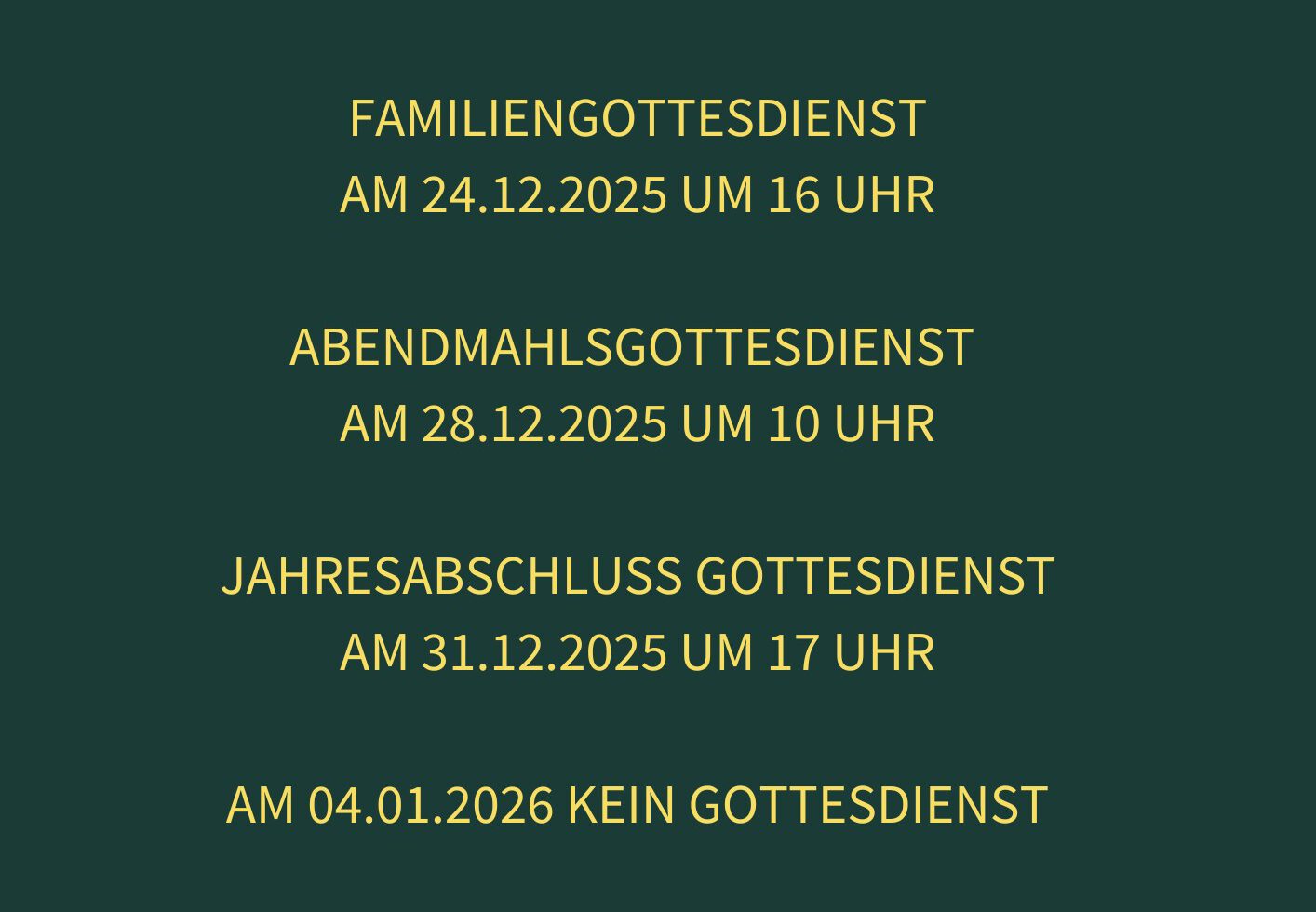 Herzliche Einladung zum Weihnachtstheater und Gottesdiensten