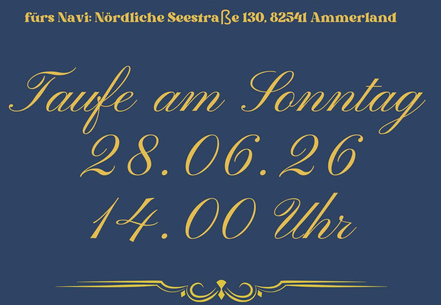 Taufgottesdienst am Starnberger See