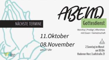 Flyer Abendgottesdienst Oktober und November 2026