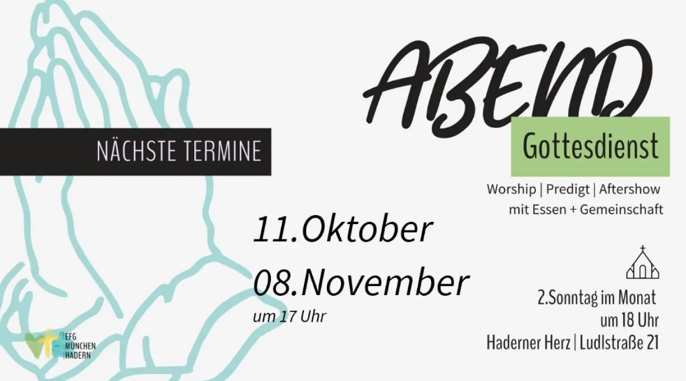 Flyer Abendgottesdienst Oktober und November 2026